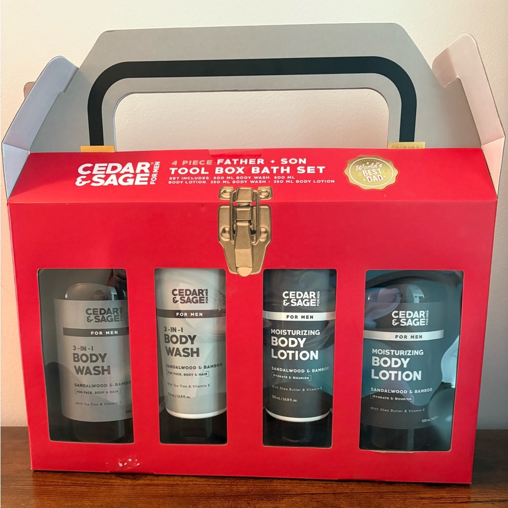 Cedar & Sage 4-Piece men’s Bath Set